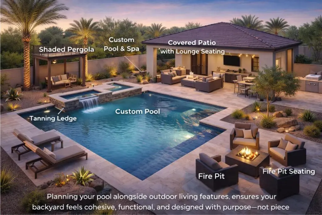 planning a custom pool in gilbert az infographic