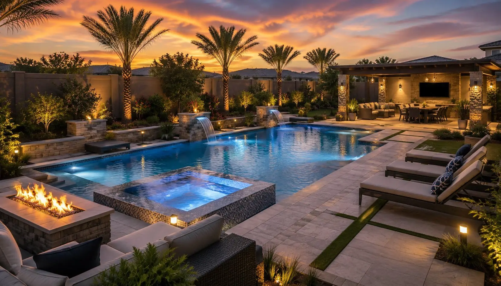 Backyard pool designs for Chandler homes