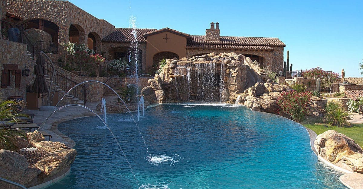 Swimming Pool Water Feature Designs