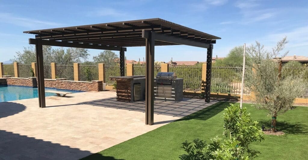 Outdoor Kitchen Ideas With Pergola Space That Will Inspire