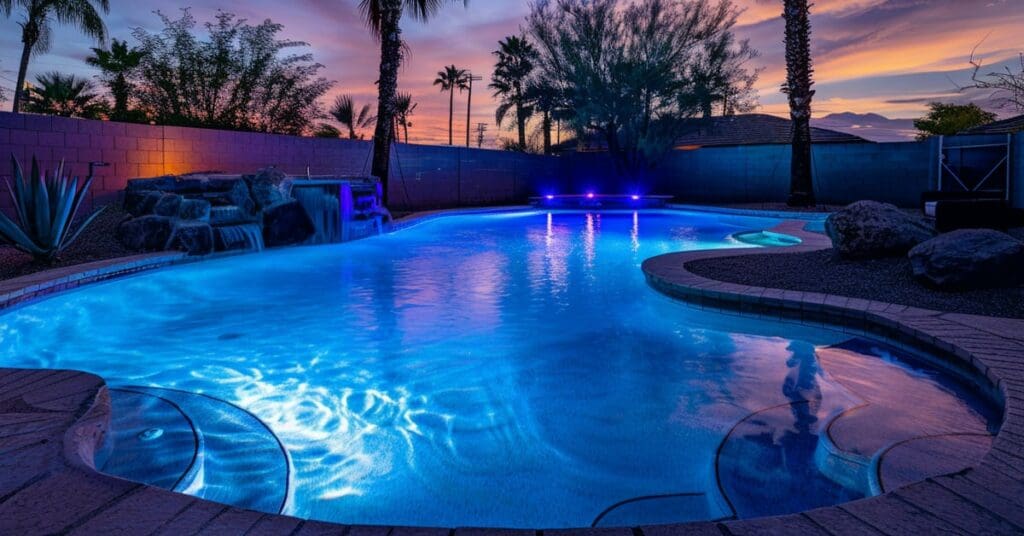 How to Elevate Pool Area With Custom Features, lighting